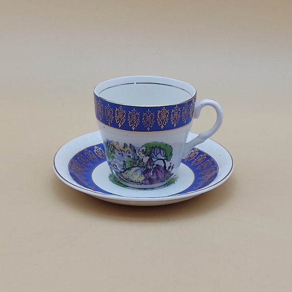Tea Cup and Saucer Barratt's Duchess Blue Lavender Lady - Picture 3 of 11